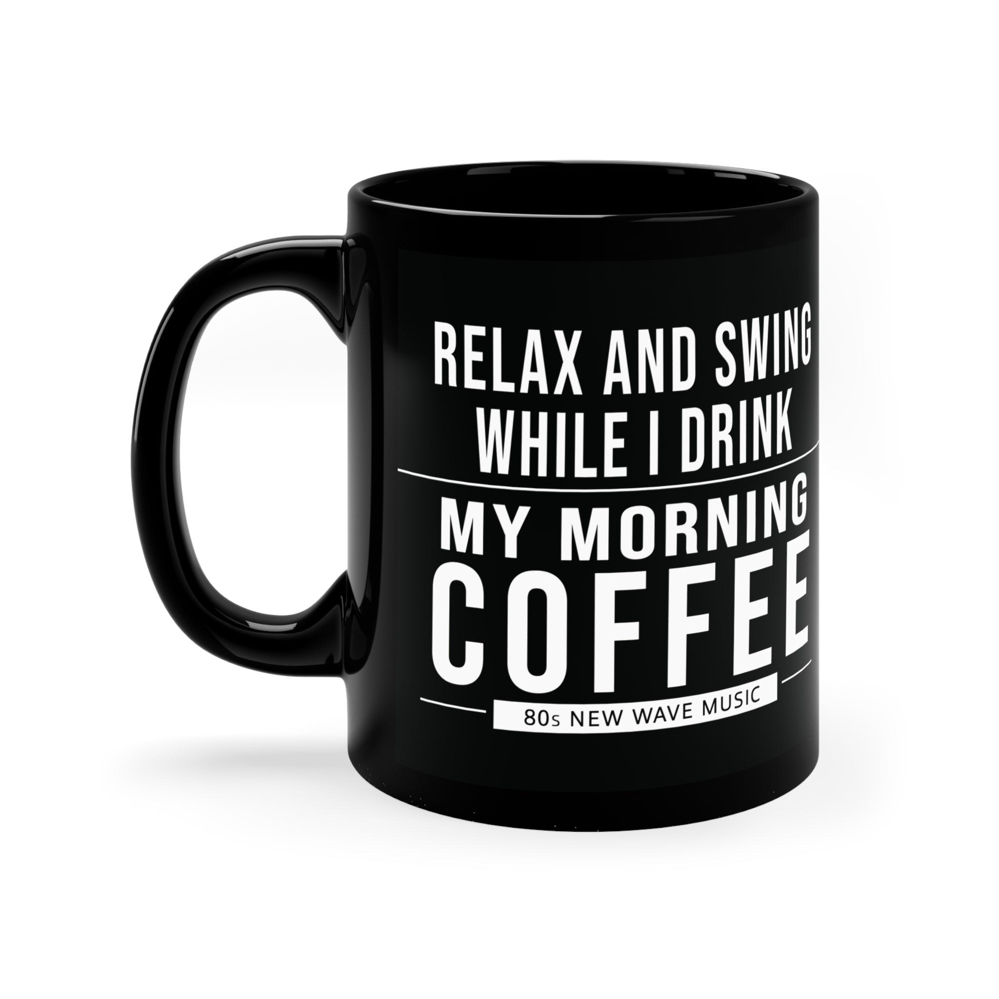 Relax And Swing | Black Coffee Mug (US)