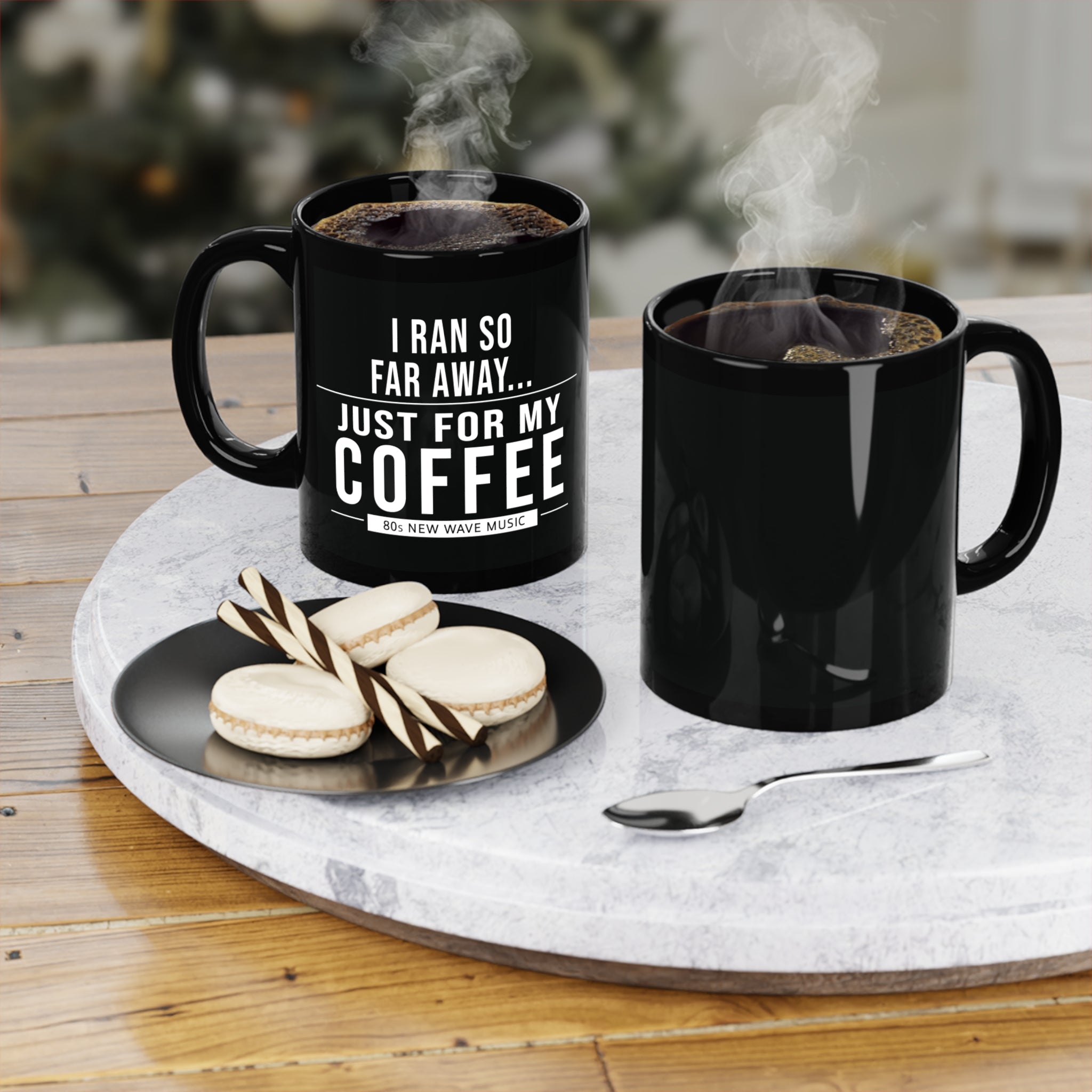 I Ran So Far Away | Black Coffee Mug (US)